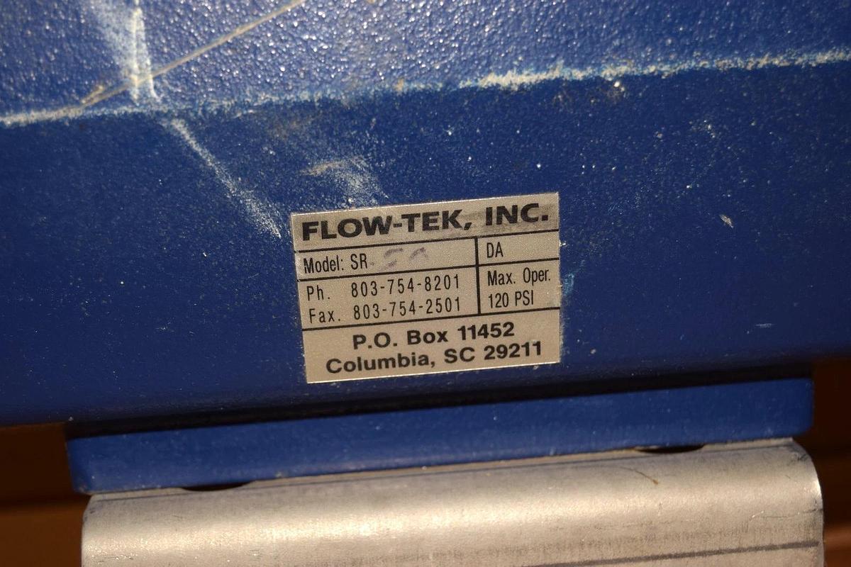 Used Flow-Tek Inc SR , SR-DA 120psi Automator , Actuator w/ Valve Position Indicator