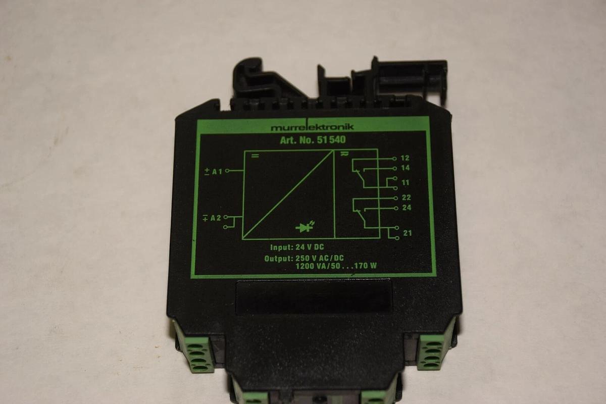 Used MURRELEKTRONIK 51 540 51540 24V 250V AC/DC 1200 VA/50..170W RELAY