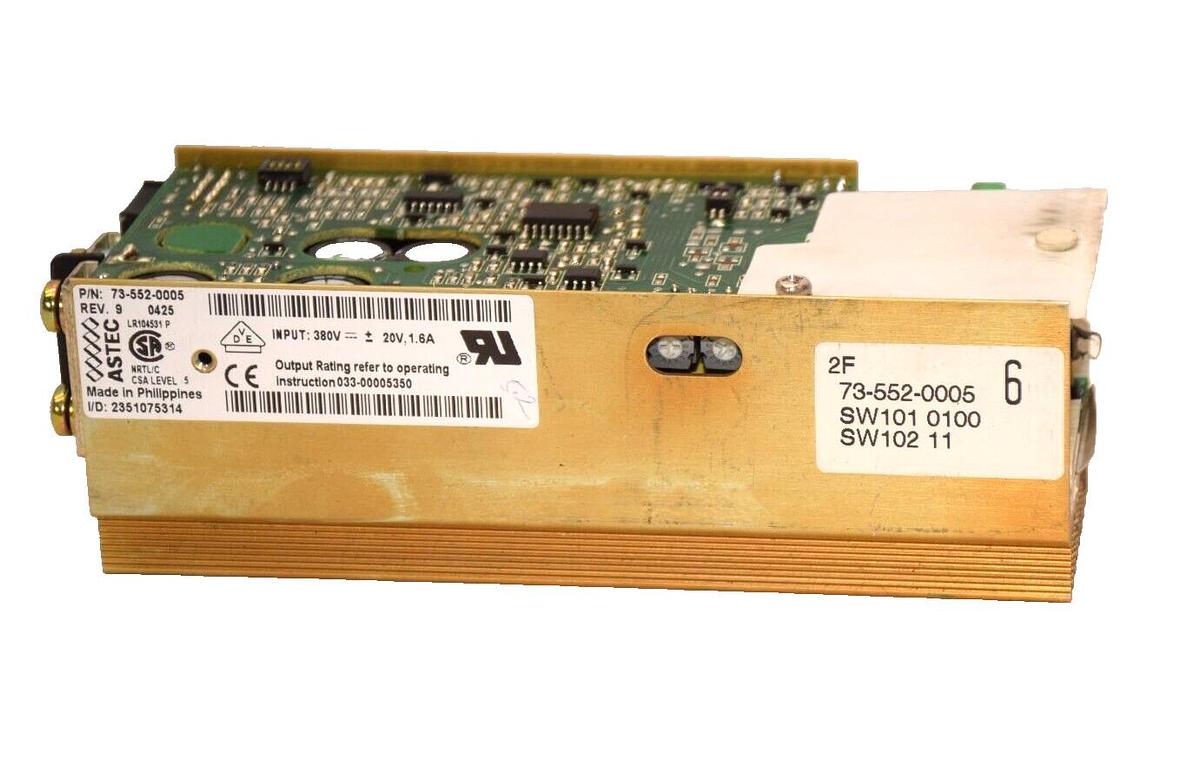 Used ASTEC 73-552-0005 Rev 9 380V 1.6A Power Supply Module