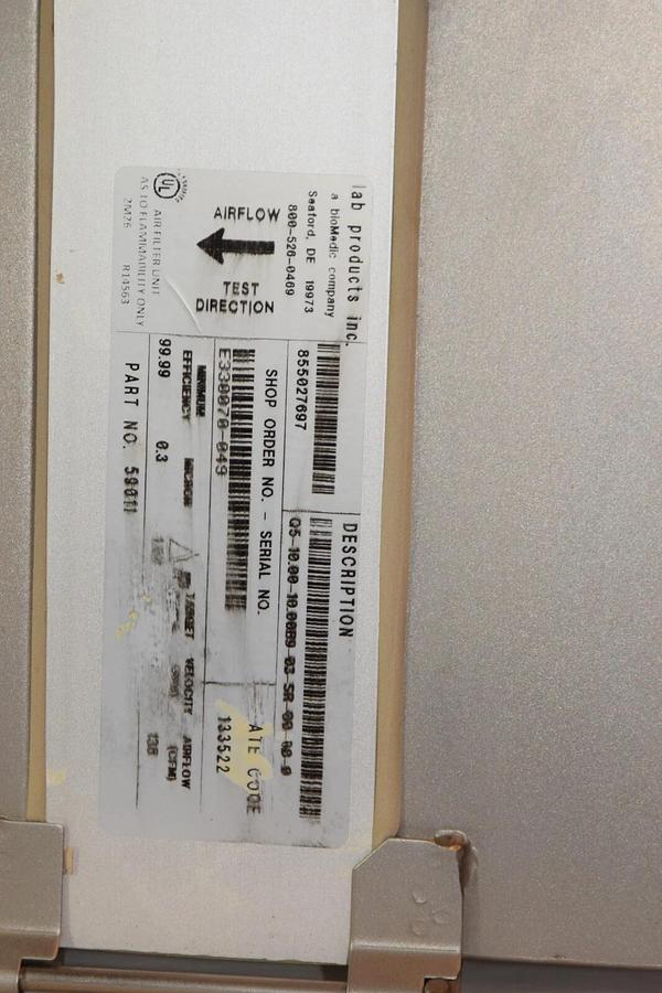 Used LAB PRODUCTS INC. 59015NHD CAGE HOUSING UNIT EXHAUST MODULE 115V