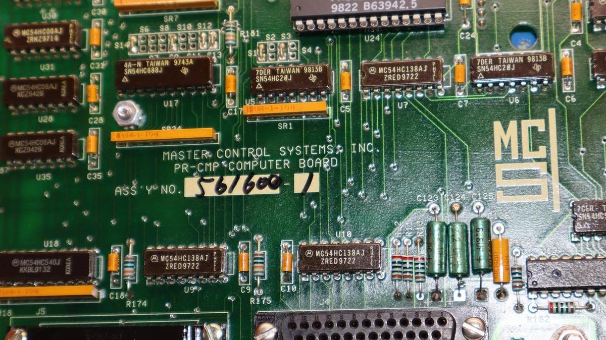 Used Master Control Systems MCS  PR-CMP Computer Circuit Board Card 561600-1