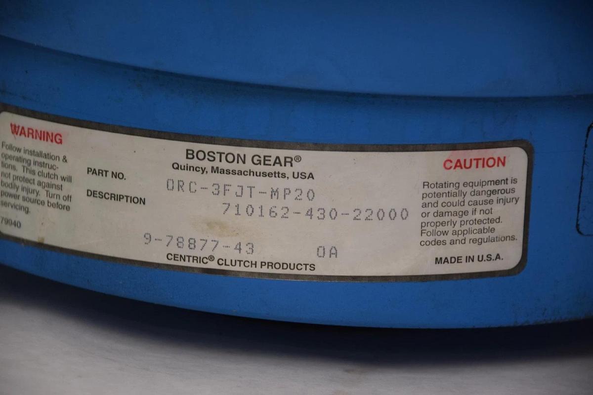 Boston Gear Centric Clutch ORC-3FJT-MP20  0RC-3FJT-MP20 ORC3FJTMP20 NEW