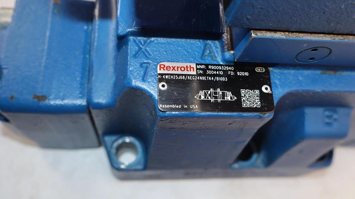 Rexroth Valve H-4WEH25J68/6EG24N9ETK4/B10D3 R900932940 R978017733 R900481621