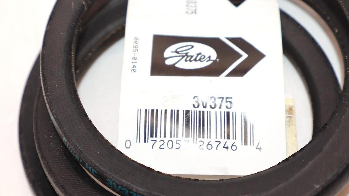 (NEW) GATES 3V375 , 9332-0375 Super HC V-Belt