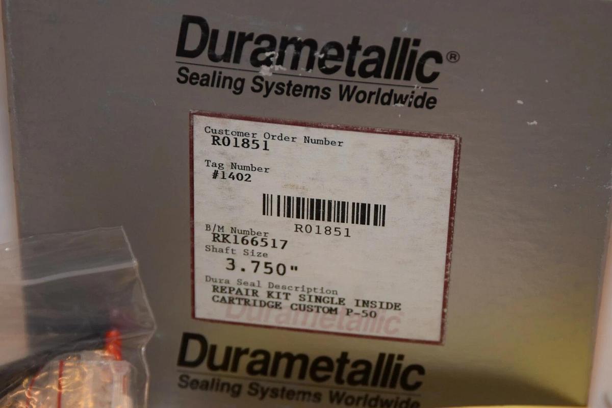 (NEW) DURAMETALLIC RK166517 R01851 3.750" Repair Kit Single Inside Cartridge
