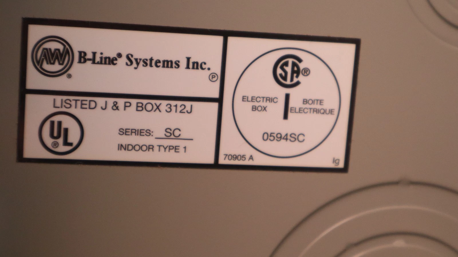 Eaton Cooper B-Line Telephone Cabinet 18x24x6 Flush Type SC 18246 SC 18246SC NEW