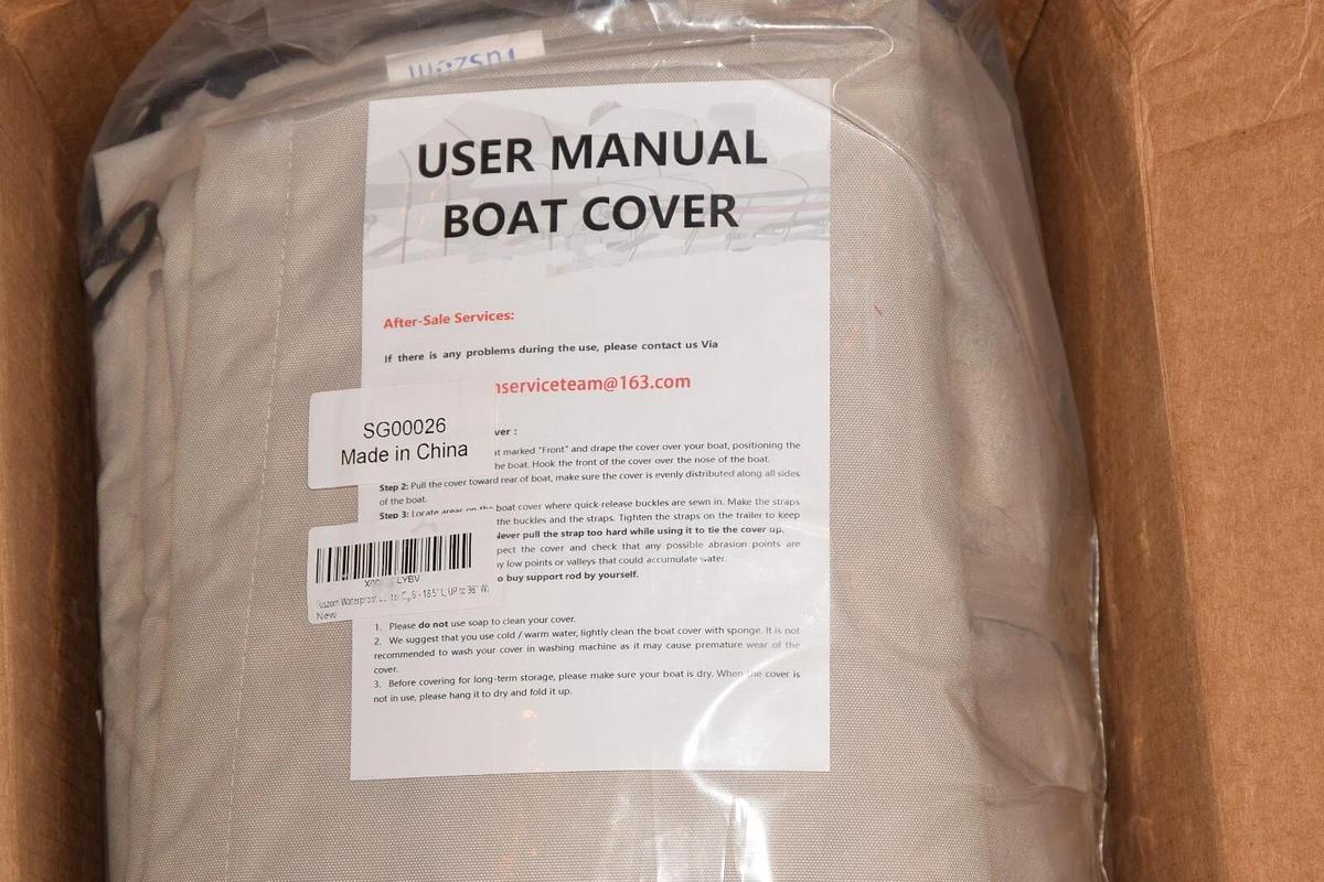 Tuszom Waterproof Center Console Boat Cover Heavy Duty 900D, 17'-18.5" x98" wide