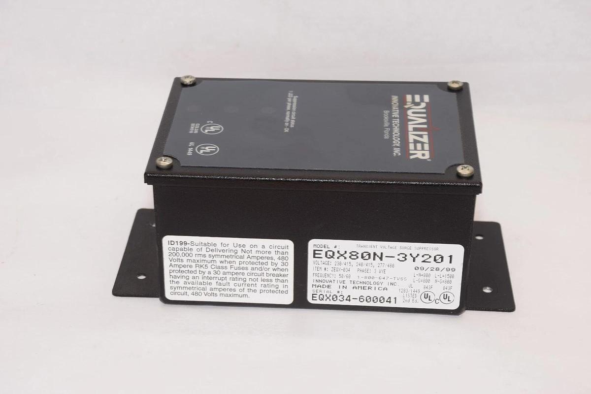 Used EQUALIZER EQX80N-3Y201 50/60Hz 3 Phase Transient Voltage Surge Suppressor