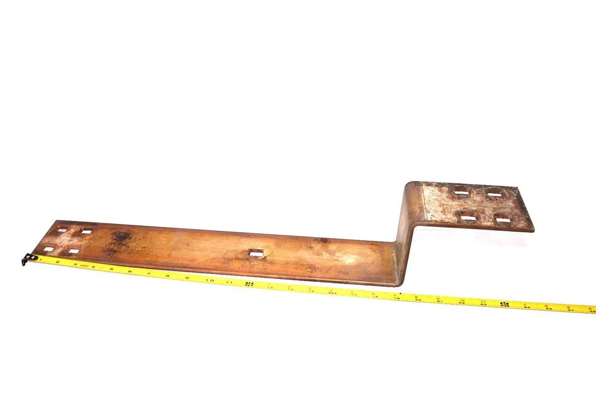 Used 25" x 3" x 1/4" (+4" offset Step) Copper Flat BusBar bus bar buss bar Stock
