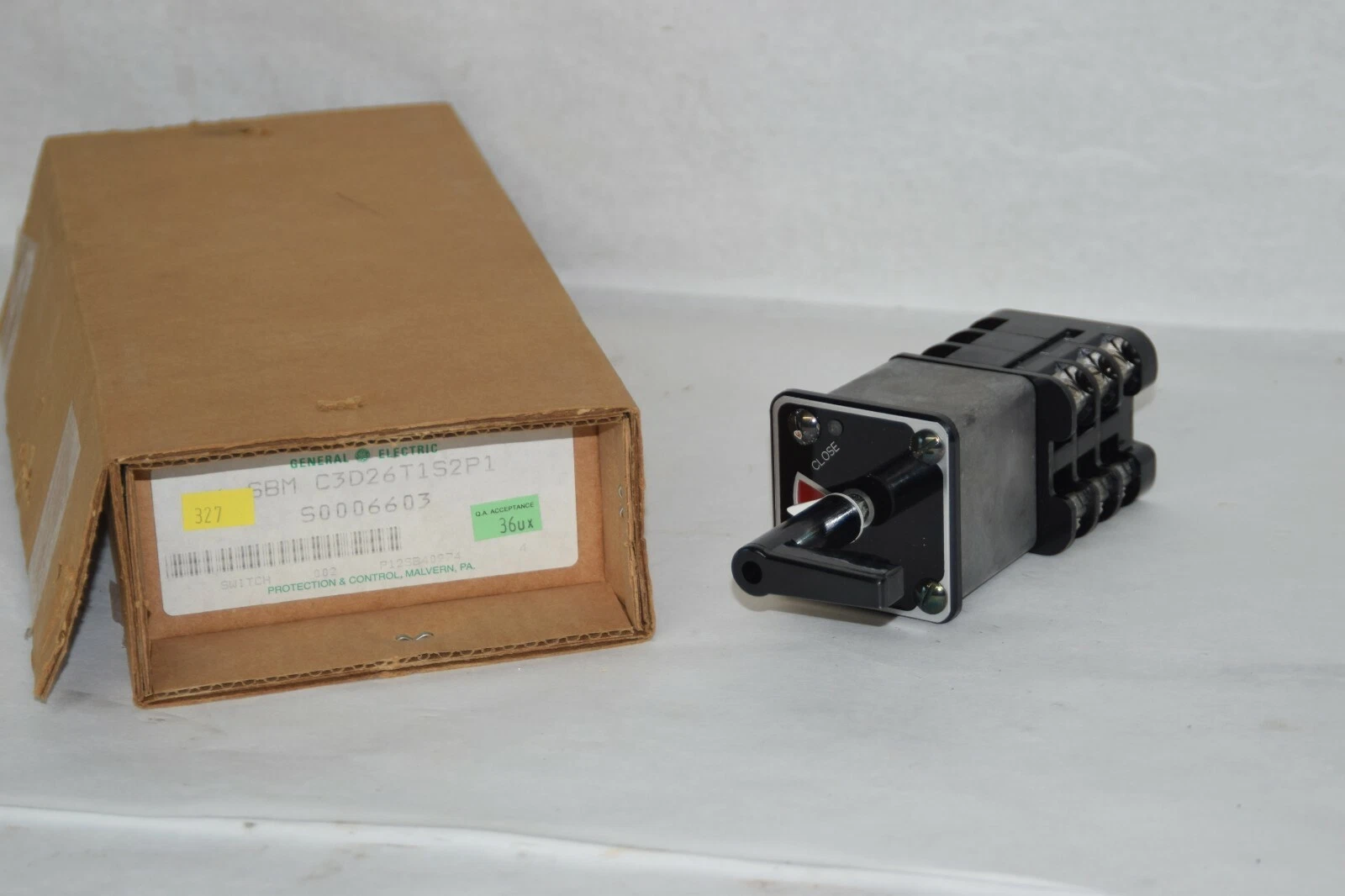 GE C3D26T1S2P1 SBM Rotary Switch SBM-C3D26T1S2P1, SBM C3D26T1S2P1