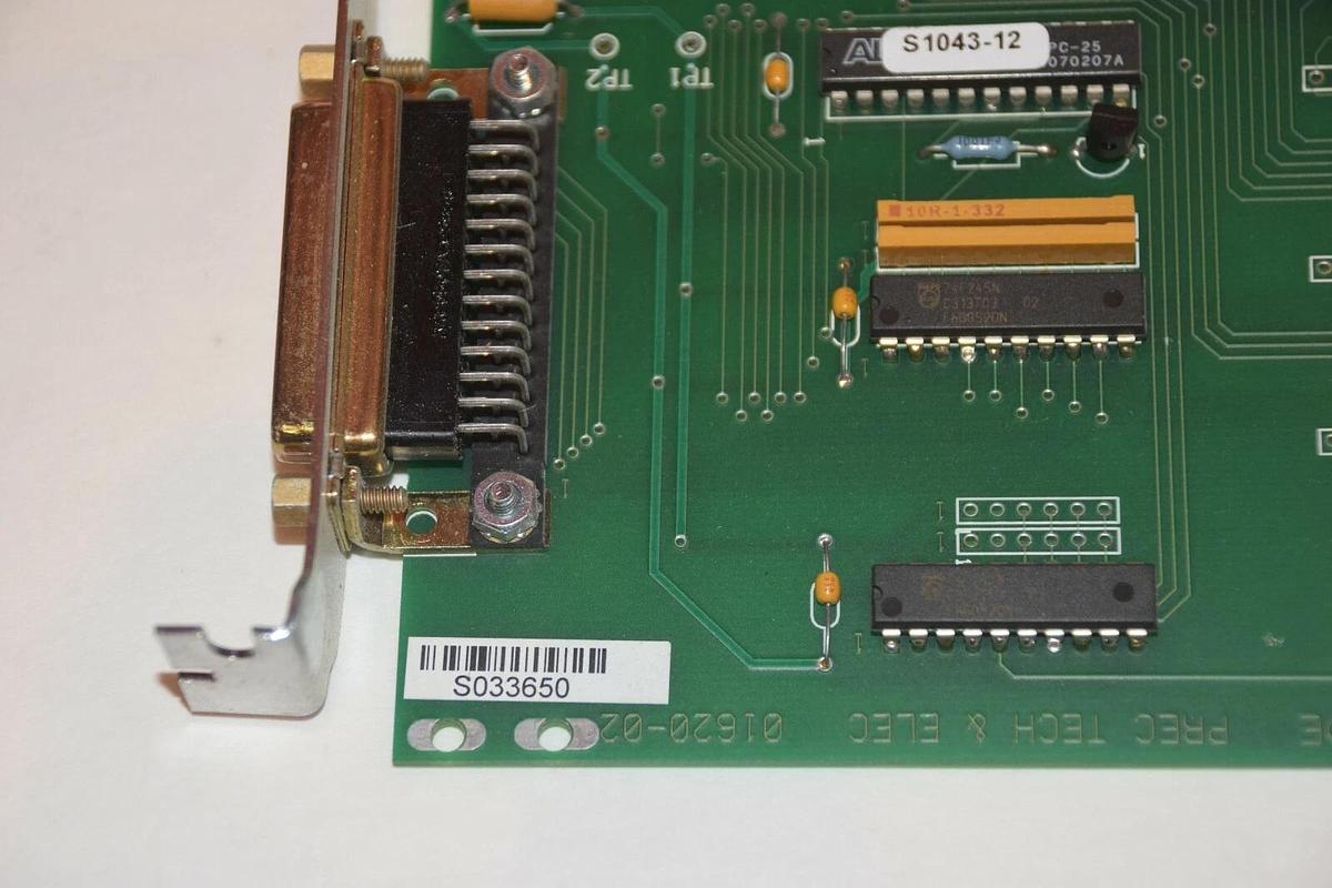 Used PREC TECH & ELEC 01620-02 PC BOARD 0162002 S1043-12