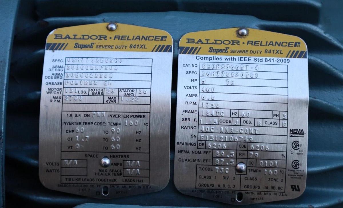 Refurbished Gusher Pump TCL1.5X2-10SELCDMADP TCL1 5x2 80gpm 25111-DI-10.00 3ph 460v