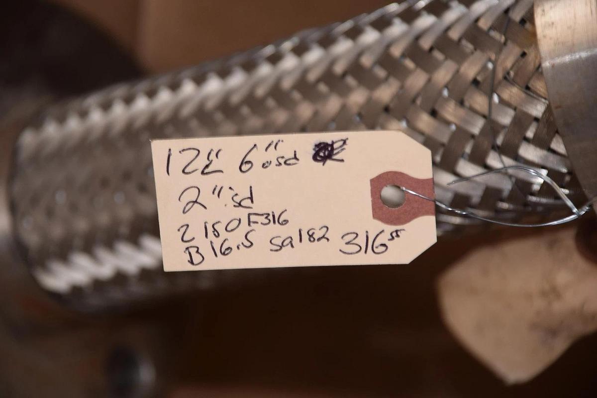 IDEAL 12" Stainless Steel Flexible Coupling 2" ID SA182 B16 150# 304ss 12" Long