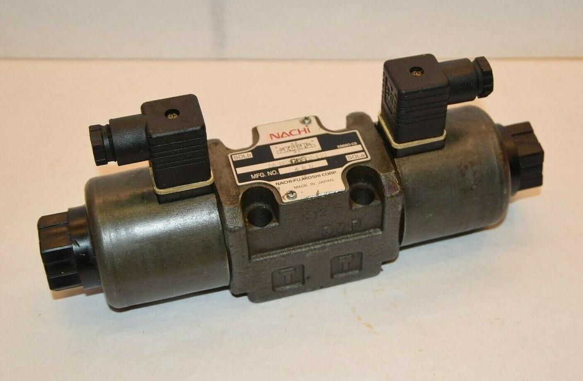 Used NACHI SA-G03C6SD2-E21 EBB80-C5 Solenoid Operated Directional Valve