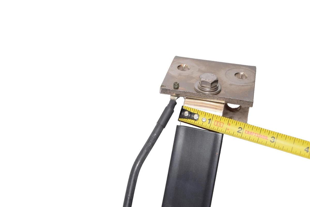 Used Xibar Buss Ground Strap Bracket BB-2885 C 2-1/2" x 3" x 1/4" 5-1/2" Strap Copper