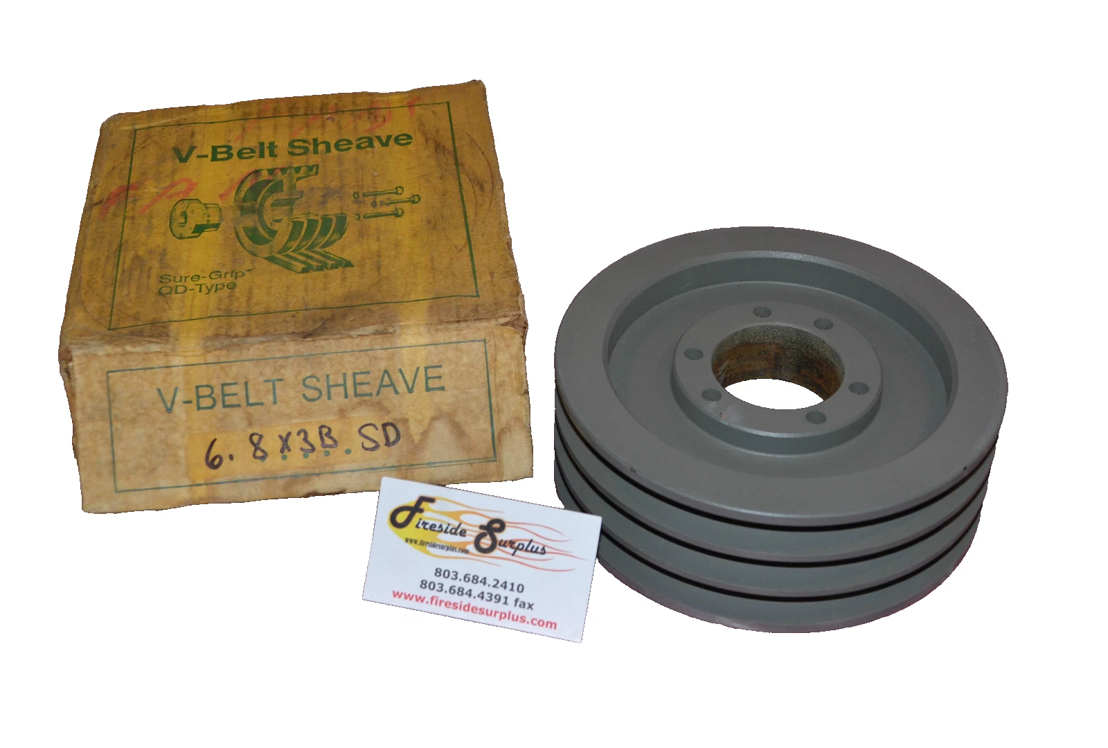TB Wood's V-Belt Sheave Pulley 6.8x3B SD 68X3BSD NEW