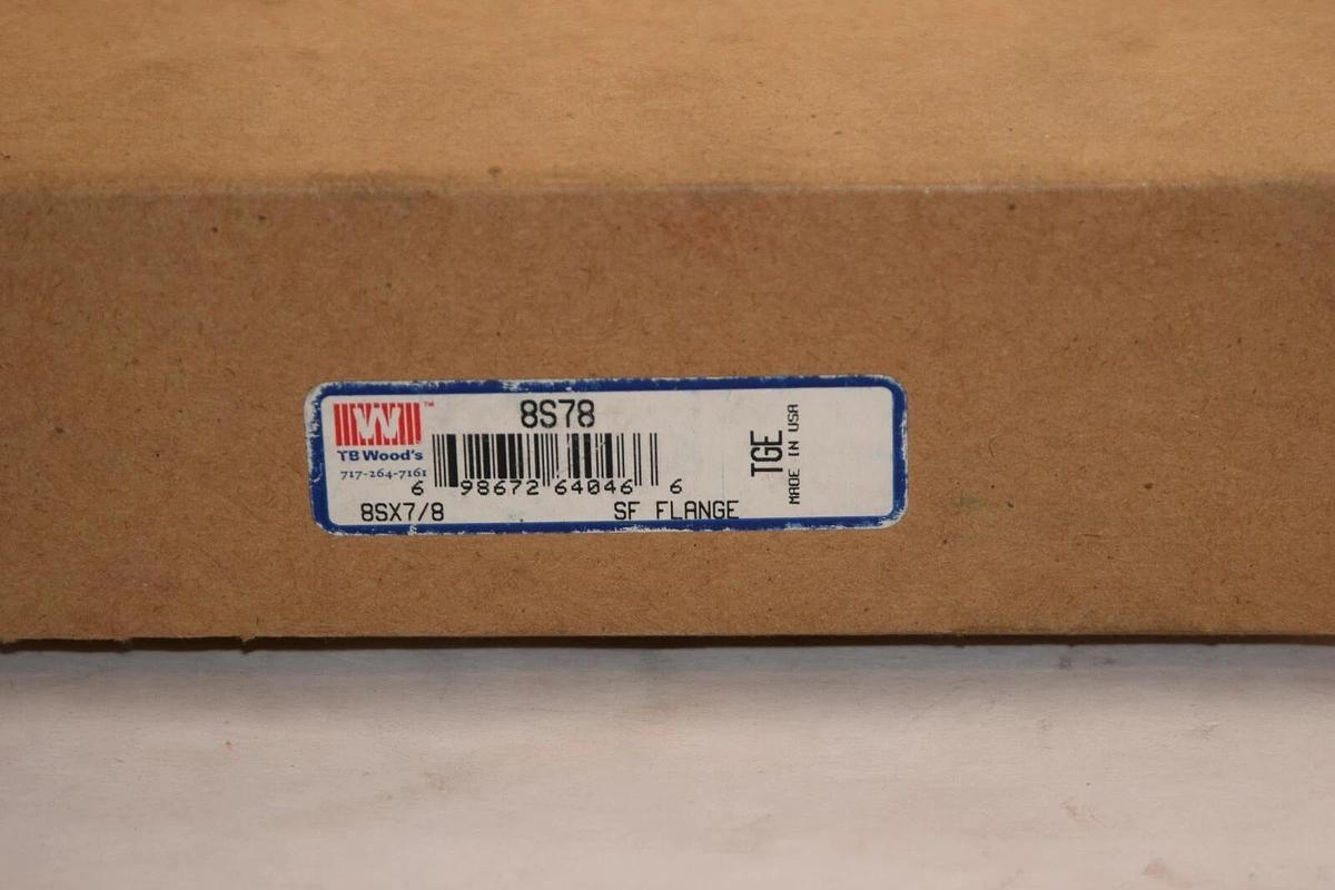 (NEW) TB WOODS 8S78 8Sx7/8 7/8" Bore SF Flange