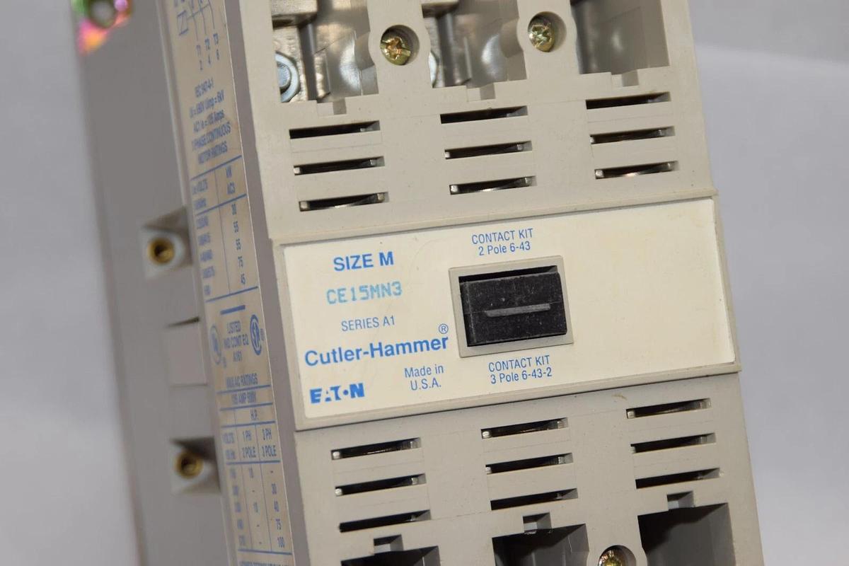 Used CUTLER HAMMER CE15MN3 Size M Series A1 110/120V Coil Contactor