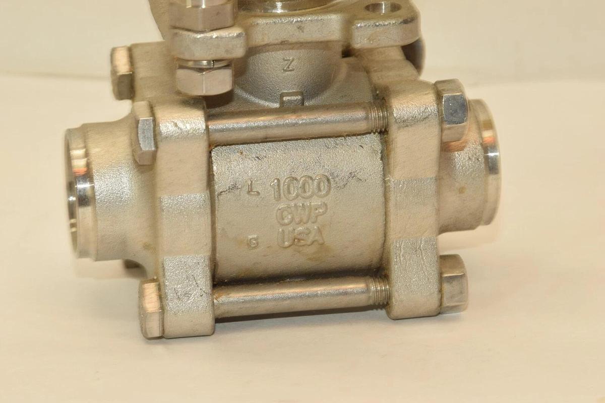 APOLLO 3/4" 86R-704-A0 CF8M 1000CWP 316ss Weld On In Ball Valve USA  (NEW)