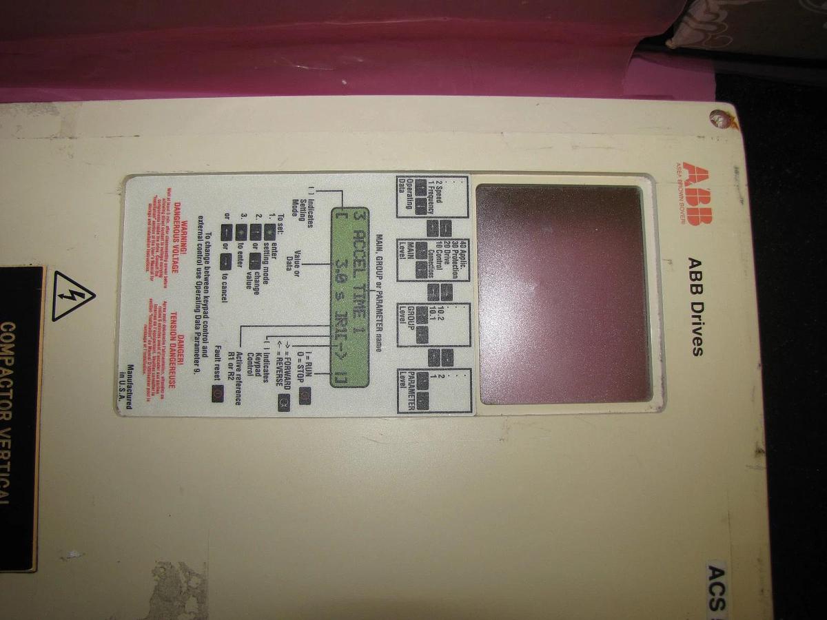 Used ABB Drive Front Cover for ACS500 Drive ACS 500 11 1/4" X 17 5/8" x 6"