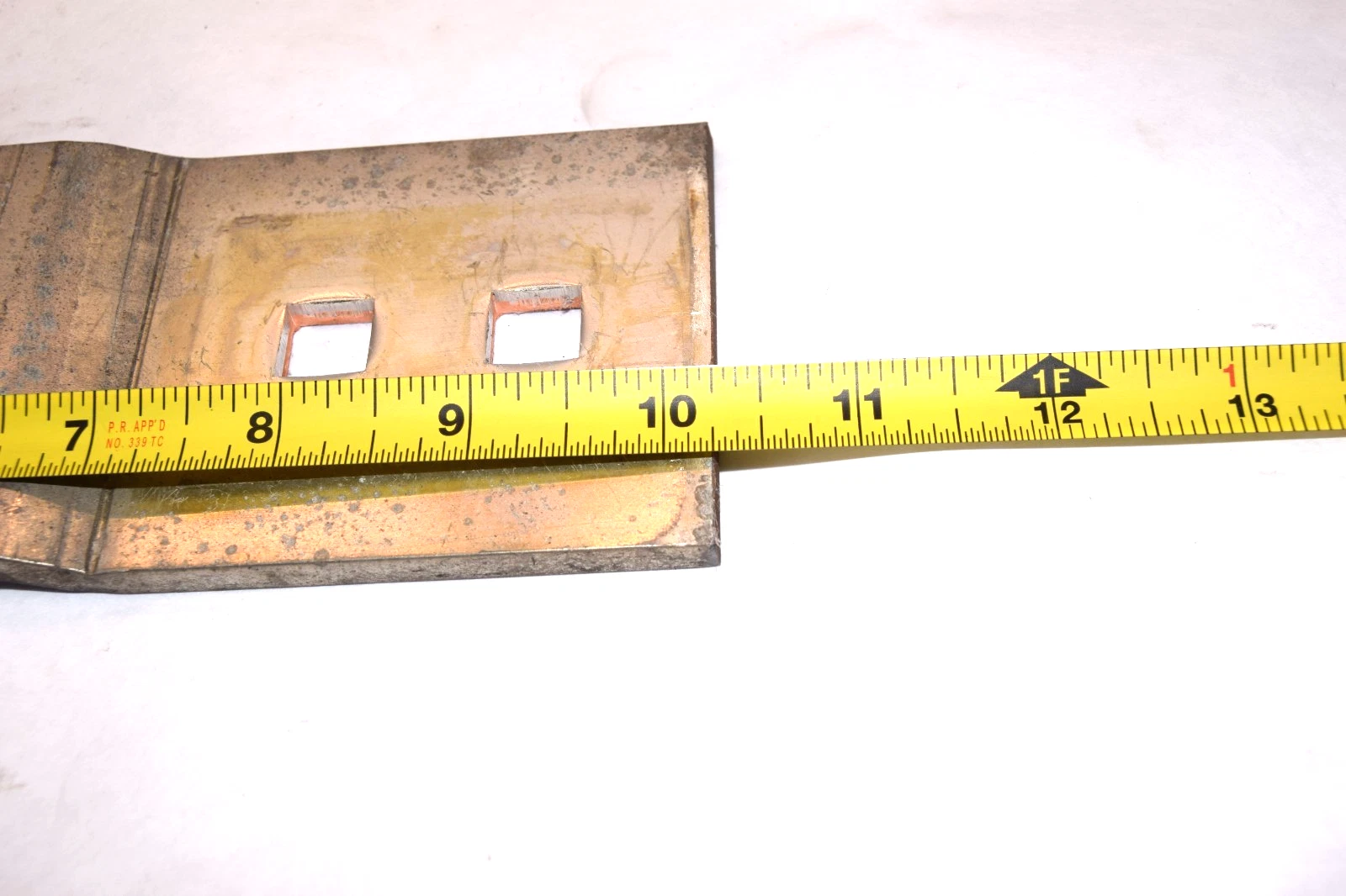 Used Buss Bar 10-1/4" x 2-7/8" x 1/4" Copper