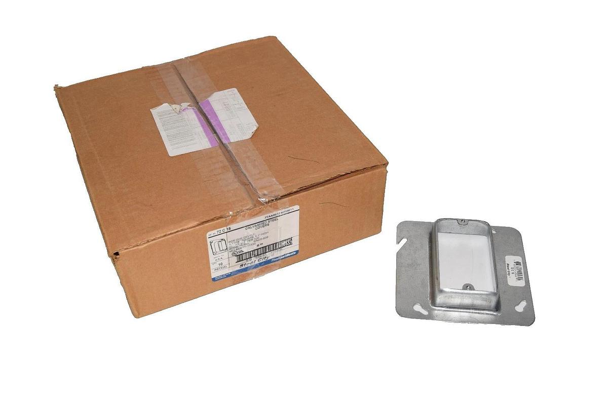 Thomas & Betts Galvanized Steel Cover 72 C 15 4-11/16" 1" High (New Box 10)