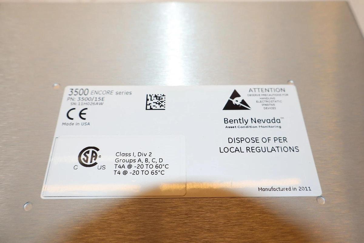 Bentley Nevada 3500/15E ENCORE Series Power Supply 28VDC 120VAC