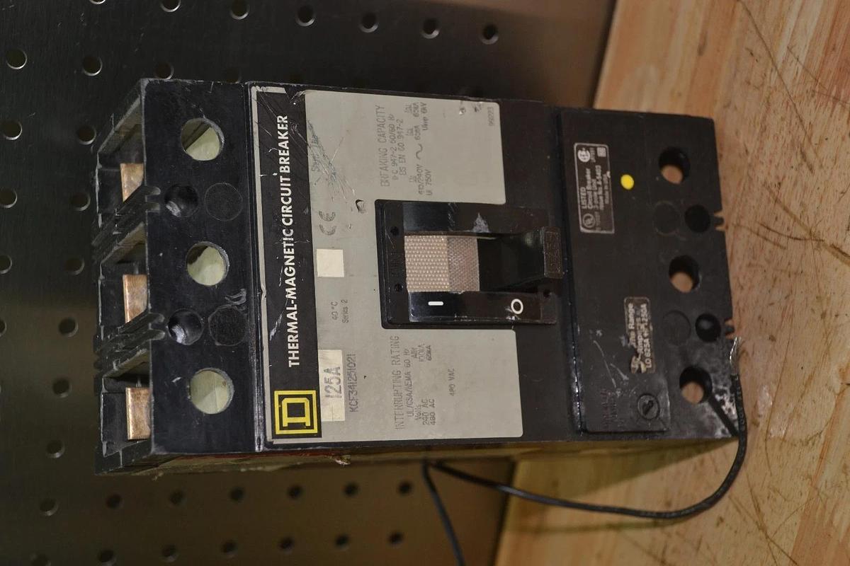 Used SQUARE D Breaker KCF341251021 125a 125Amp 125 amp