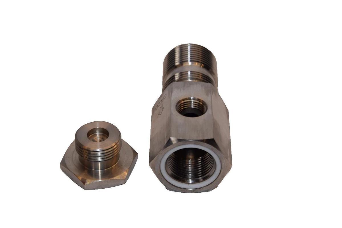 (NEW) CA20 1" osd 3/8" Sanitary Stainless Steel Check Valve With Clean Out