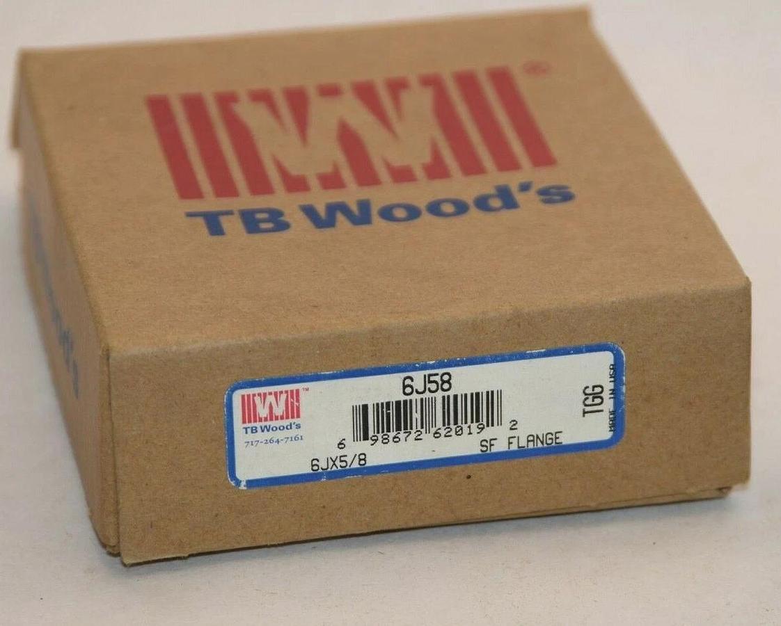 (NEW) TB WOODS 6J58 6JX5/8 5/8" Bore Sure Flex Flange