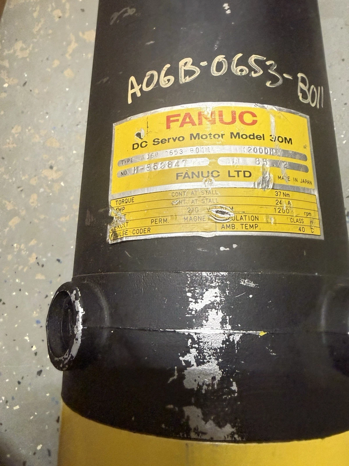 Fanuc DC Servo Motor 30M A06B-0653-B011 A06B0653B011