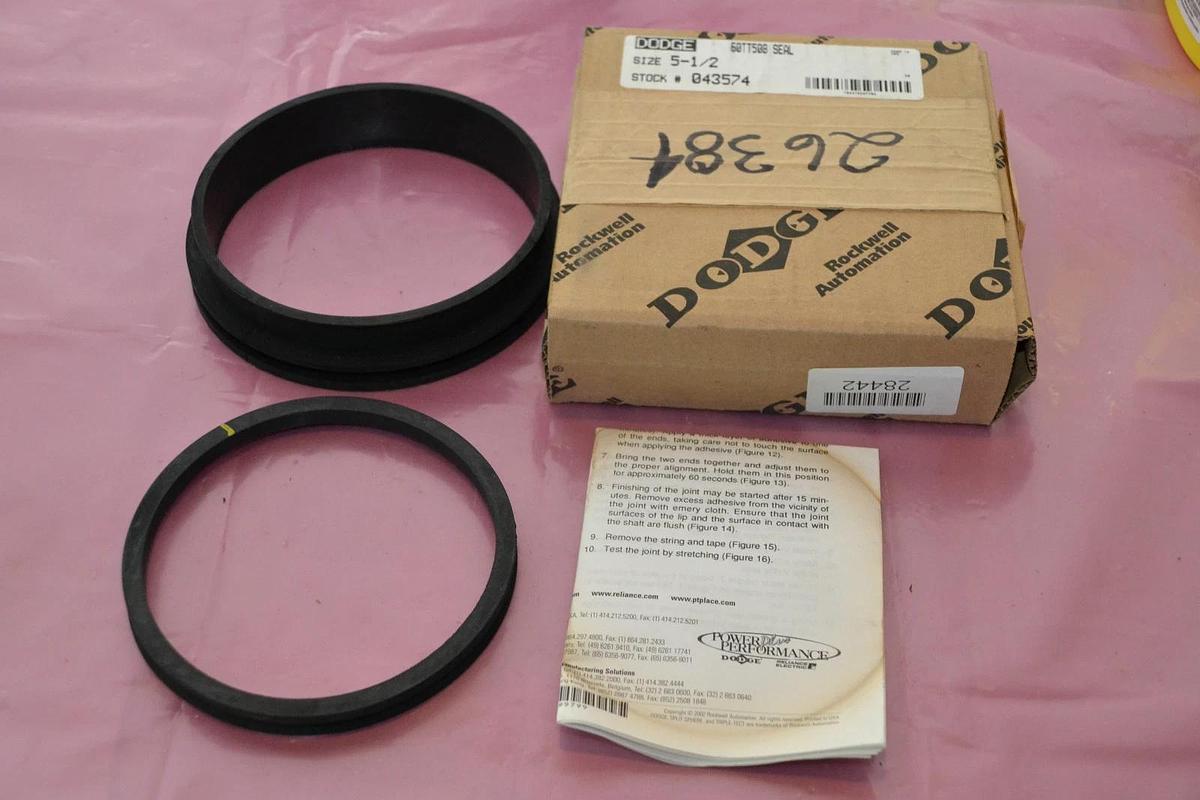 DODGE RUBBER SEAL 60TT508 5 1/2" NEW IN BOX NEW