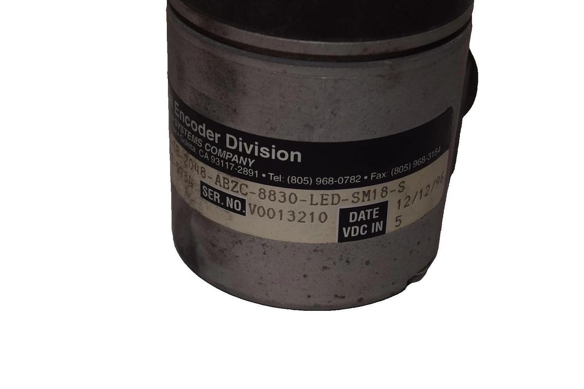 Used BEI H25E-F45-SB-2048-ABZC-8830-LED-SM18-S H25EF45SB2048ABZC8830LEDSM18S Encoder