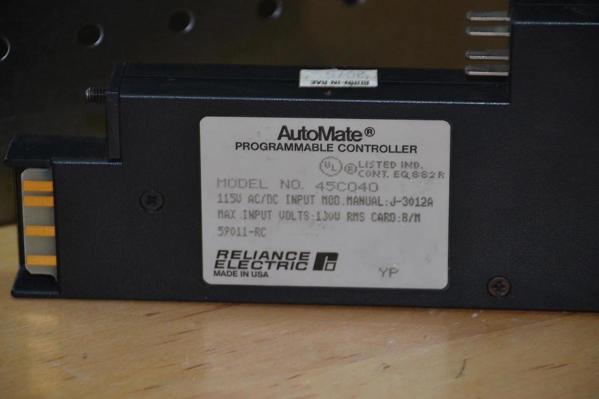Used RELIANCE ELECTRIC 45C-040  45C040 AutoMate programmable controller  input card