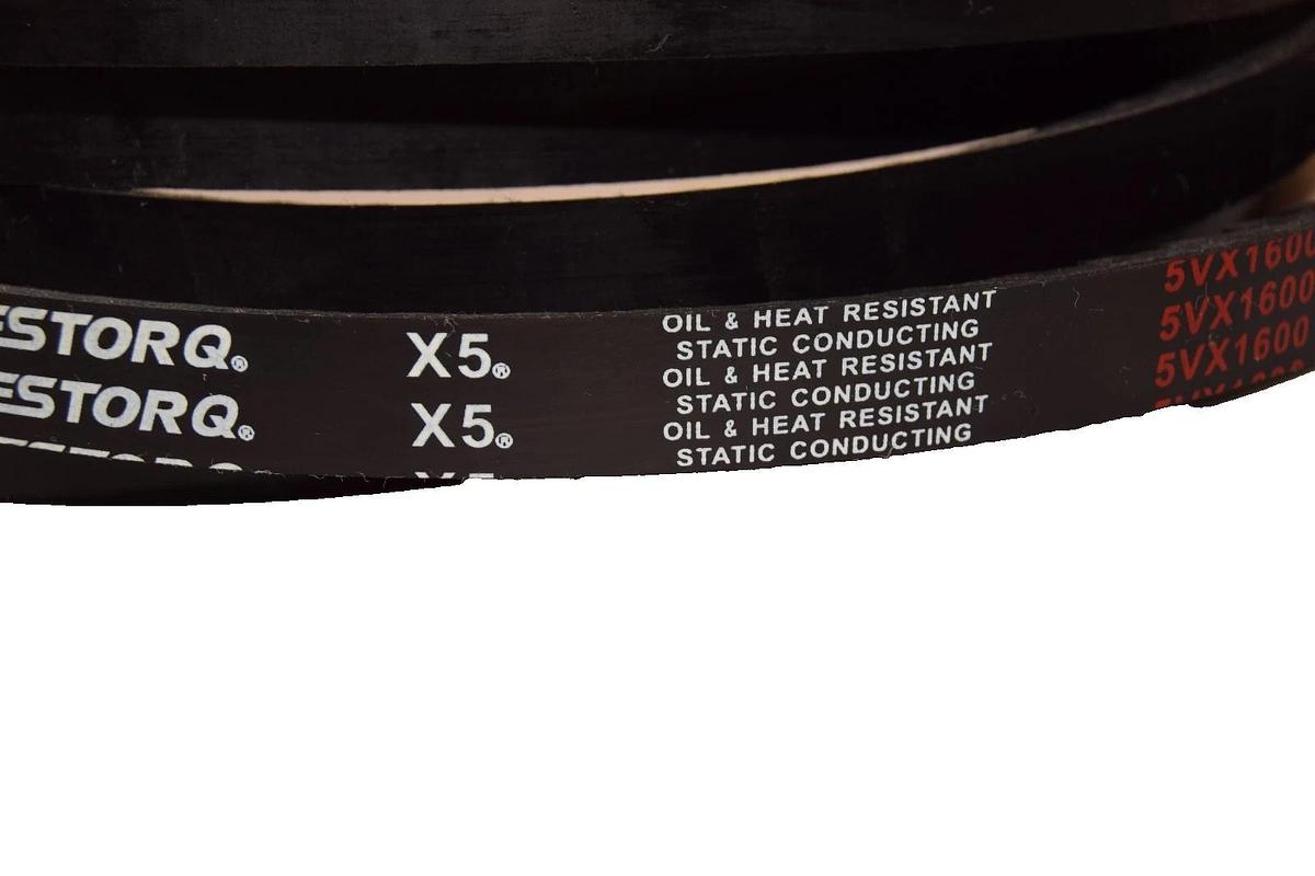 Bestorq Cogged V-Belt Belt 5VX1600 X5 Static Conducting Vbelt (New)