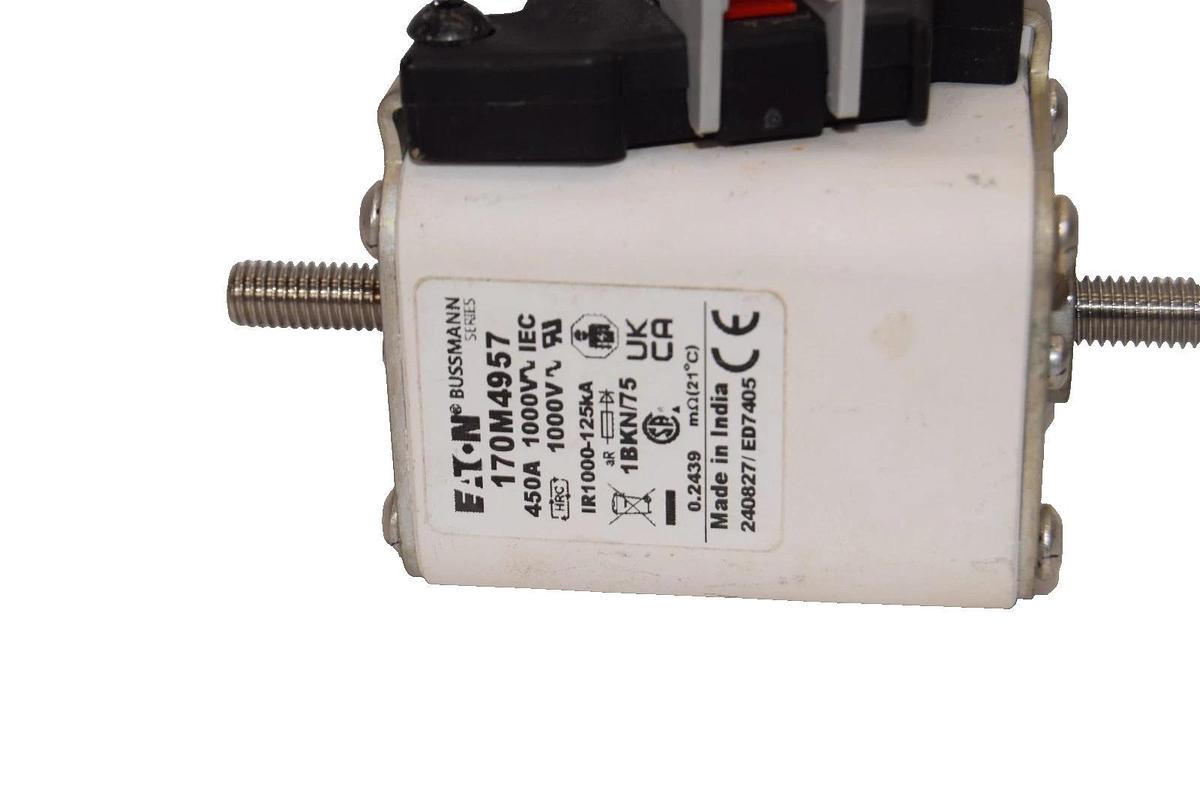 Used Eaton 170M4957 450A 1000V High Speed Square Body Fuse