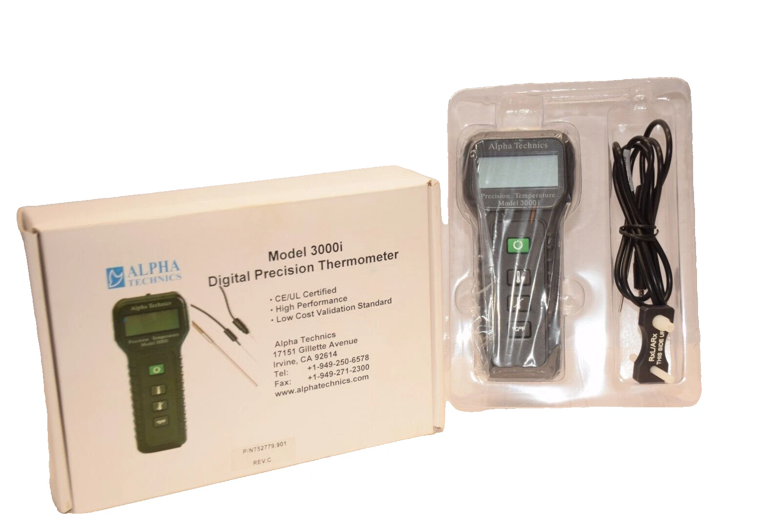 Alpha Technics 3000i Digital Precision Thermometer 752779.901 (NEW)