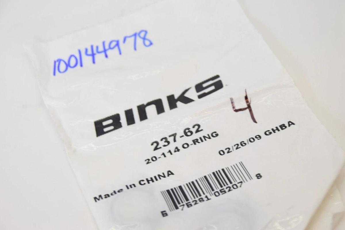 (NEW - Pack of 4) BINKS 237-62 , 23762 O-Ring