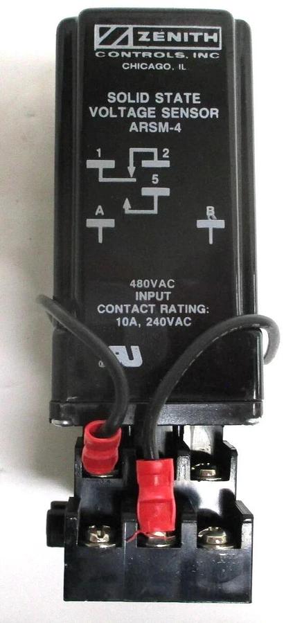 ZENITH Controls, K-1188 ARSM-4 K1188 Solid State Voltage Sensor Relay 480v (New)
