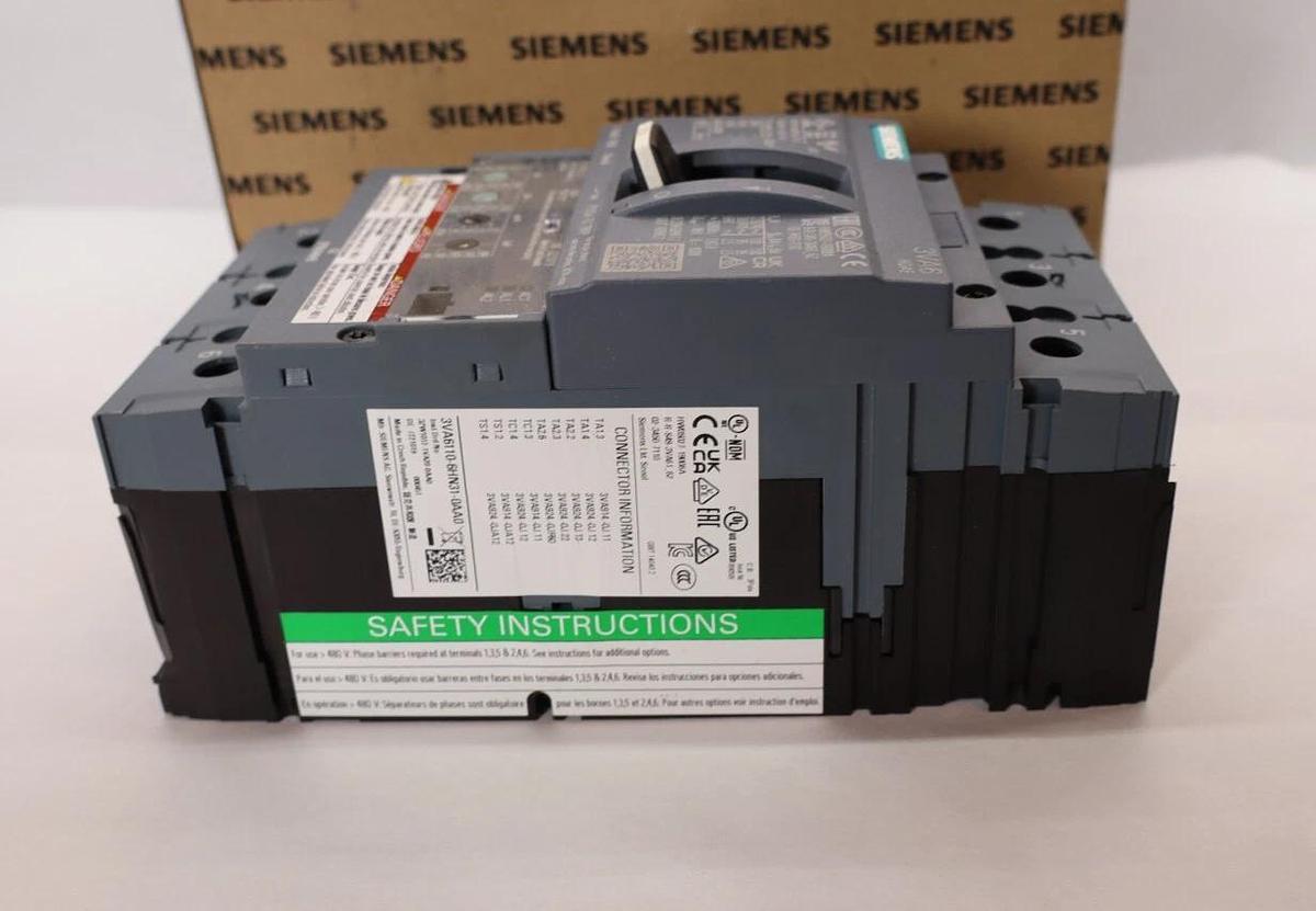 Siemens 3VA6 Circuit Breaker 3VA6110-6HN31-0AA0 100A 100 Amp ETU350LSI Trip *NEW