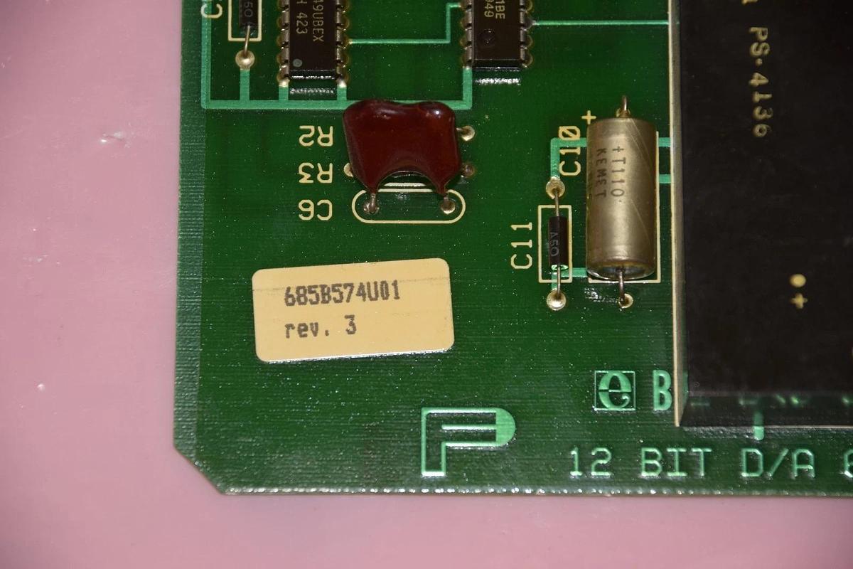 Used Fischer & Porter 685B574U01 12 Bit D/A 685B574 Control Board Rev