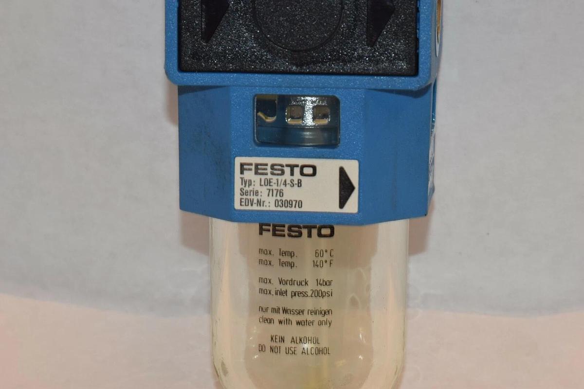 Used FESTO L0E-1/4-S-B L0E1/4SB 1/4" LINE LUBRICATOR