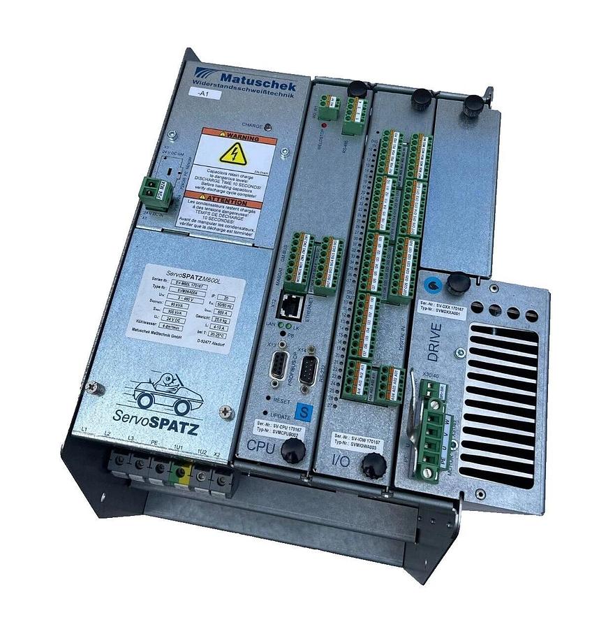 Used Matuschek Welding Control Assy SERVOSPATZM600L SV-M60L SVM06A004 SV-CPU170167