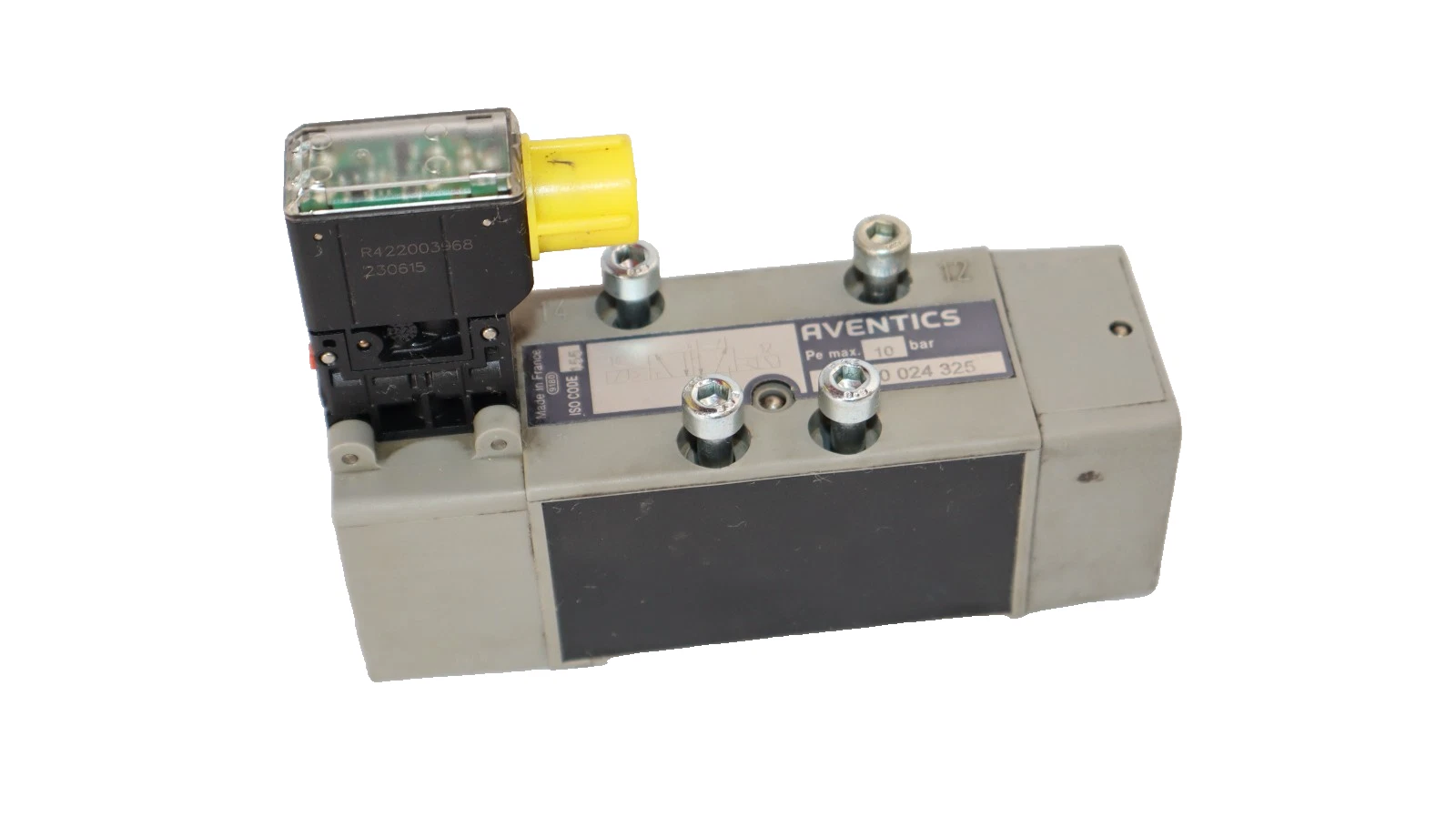 Aventics 0820024325 , 0820 024 325 10 Bar Pneumatic Solenoid Valve (New)