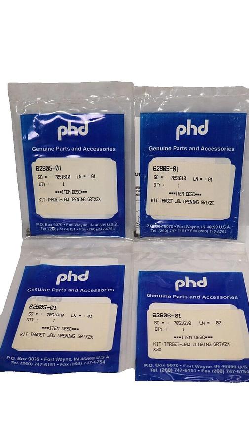 (NEW - Lot of 4) PHD 62805-01 , 6280501 Target-Jaw Opening GRTX2X For Gripper