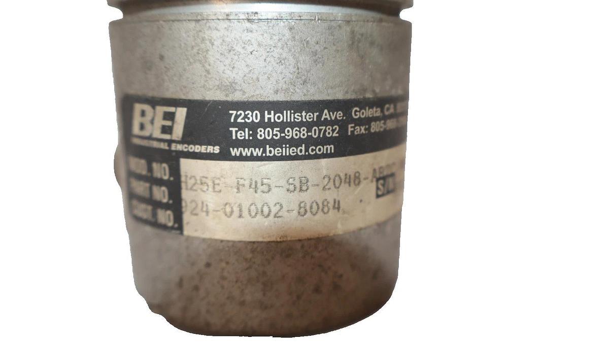 Used BEI H25E-F45-SB-2048-ABZC-4469-SM18-S , H25EF45SB2048ABZC4469SM18S Encoder