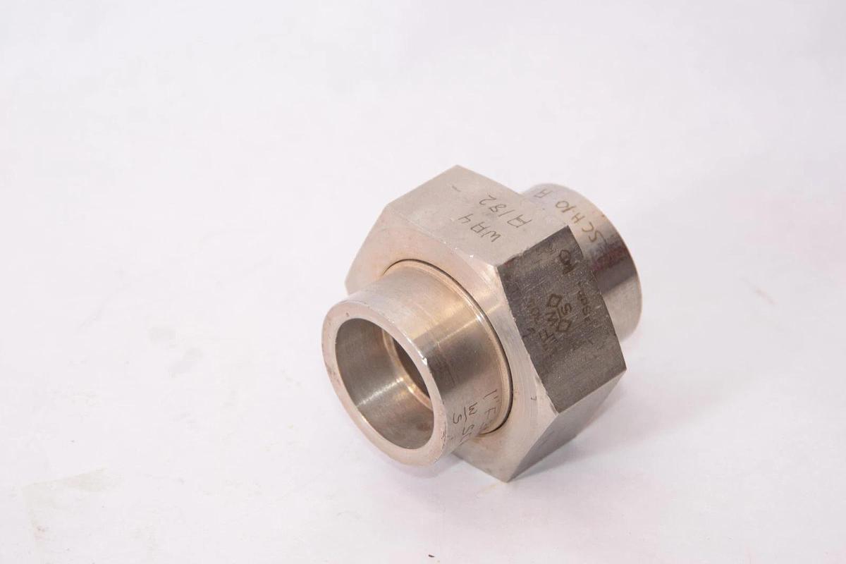 (NEW) W/S 1" Weld Socket Sch10 304 Stainless S/S Wa4 A182 Union