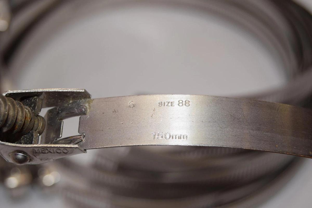 Used Ideal Snaplock Size 88 , 150mm Stainless Steel Hose Clamp (Lot of 31)