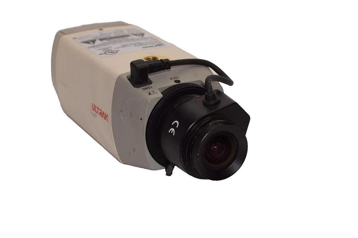 Used Ultrak KC4500MN 24Vac 60Hz 2.5W B/W CCD Camera w/2.8m F1.4 CCTV Lens