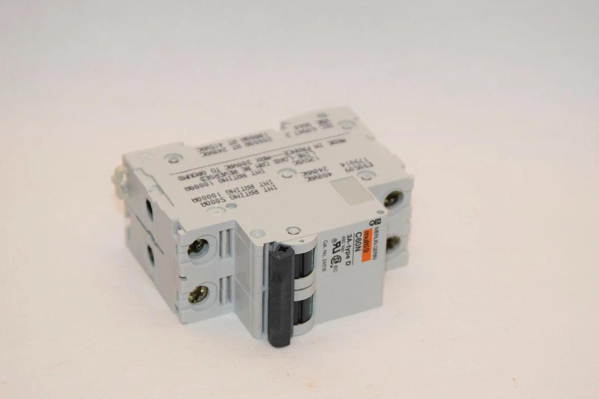 (NEW) MERLIN GERIN C60N 3A Type D 2 Pole Multi9 Circuit Breaker